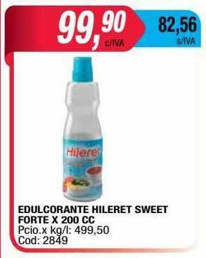 Maxiconsumo Edulcorante Hileret Sweet Forte oferta