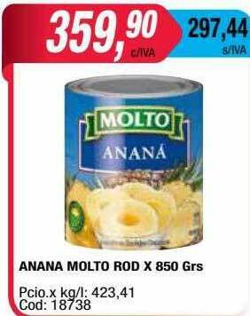 Maxiconsumo Anana Molto Rod oferta