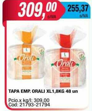 Maxiconsumo Tapa Emp. Orali oferta