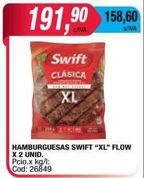 Maxiconsumo Hamburguesas Swift oferta