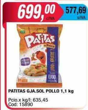 Maxiconsumo Patitas Gja. Sol Pollo oferta