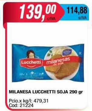 Maxiconsumo Milanesa Lucchetti Soja oferta