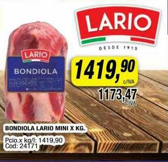 Maxiconsumo Bondiola Lario Mini oferta