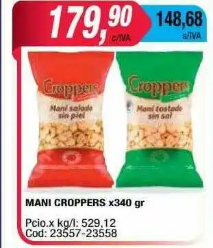 Maxiconsumo Mani Croppers oferta