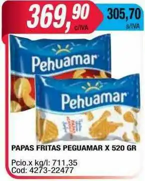 Maxiconsumo Papas Fritas Peguamar oferta