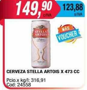 Maxiconsumo Cerveza Stella Artois oferta