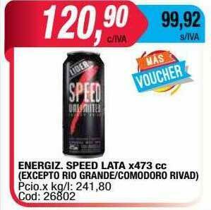 Maxiconsumo Energiz. Speed Lata oferta