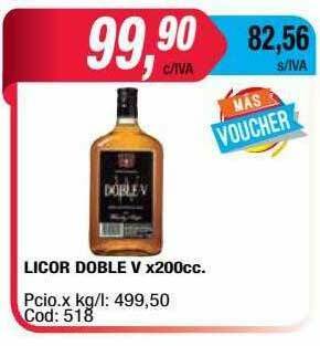 Maxiconsumo Licor Doble V oferta