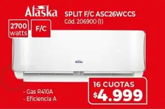 Naldo Lombardi Alaska F/C ASC26WCCS 16 Cuotas oferta
