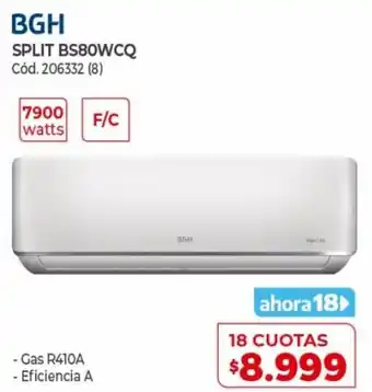 Naldo Lombardi BGH Split BS80WCQ 18 Cuotas oferta