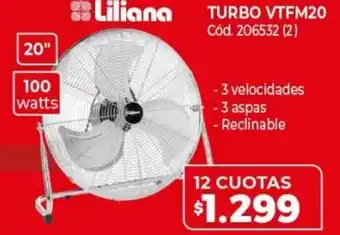 Naldo Lombardi Liliana Turbo VTFM20 12 Cuotas oferta