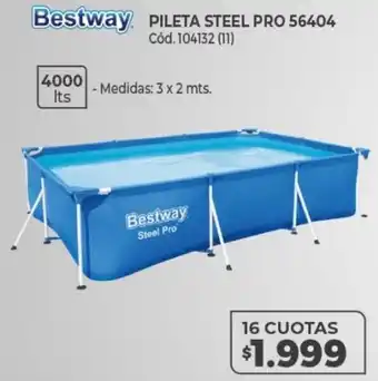 Naldo Lombardi Bestway Pileta Steel Pro 56404 16 Cuotas oferta