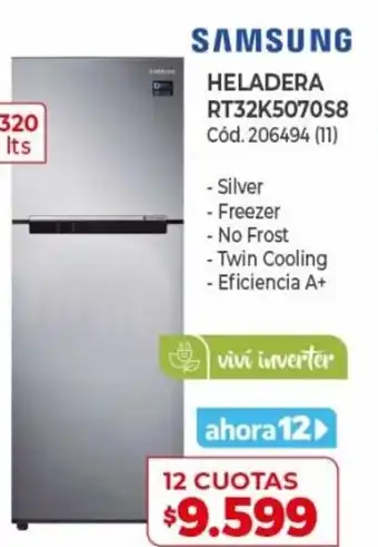 Naldo Lombardi Samsung Heladera RT32K5070S8 12 Cuotas oferta