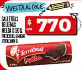 Supermercados DIA Galletitas rellenas melba oferta