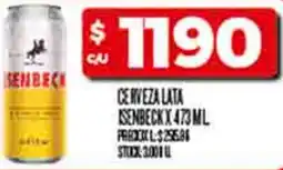 Supermercados DIA Senbeck cerveza lata oferta