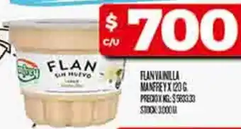 Supermercados DIA Flan vanilla manfrey oferta