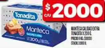 Supermercados DIA Dia manteca calidad extra tona oferta