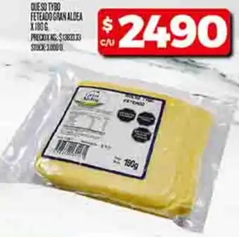 Supermercados DIA Queso tybo feteado gran aldea oferta