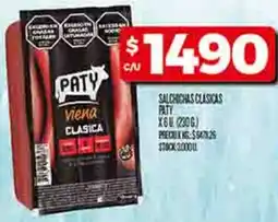 Supermercados DIA Paty viena salchichas clásica oferta