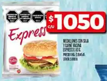 Supermercados DIA Medallones con soja y carne vacuna express oferta