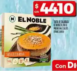 Supermercados DIA Tarta de calabaza elnoble oferta