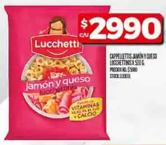 Supermercados DIA Lucchetti cappellettis jamon y queso oferta