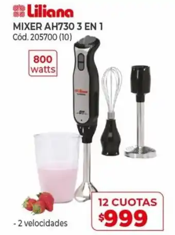 Naldo Lombardi Liliana Mixer AH730 3 en 1 12 Cuotas oferta
