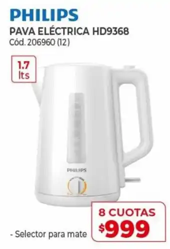 Naldo Lombardi Philips Pava Eléctrica HD9368 8 Cuotas oferta