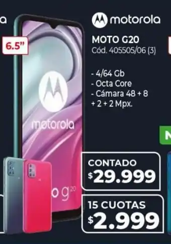 Naldo Lombardi Motorola Moto G20 15 Cuotas oferta