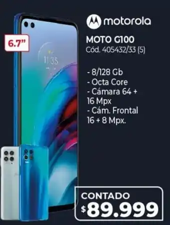 Naldo Lombardi Motorola Moto G100 oferta