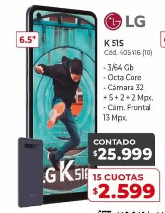 Naldo Lombardi LG K 51S 15 Cuotas oferta
