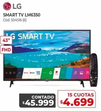 Naldo Lombardi LG Smart TV LM6350 15 Cuotas oferta