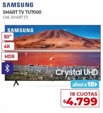Naldo Lombardi Samsung Smart TV TU7000 oferta