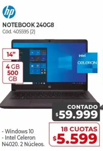 Naldo Lombardi HP Notebook 240G8 18 Cuotas oferta