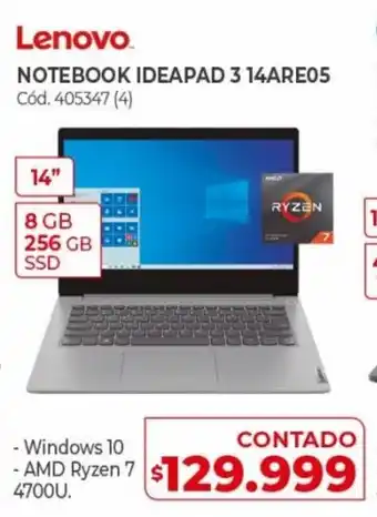 Naldo Lombardi Lenovo Notebook Ideapad 3 14ARE05 oferta