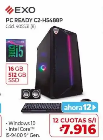 Naldo Lombardi Exo PC Ready C2-H5488P 12 Cuotas oferta