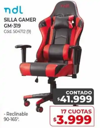 Naldo Lombardi Ndl Silla Gamer GM-319 17 Cuotas oferta