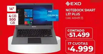 Naldo Lombardi Exo Notebook Smart L37 Plus 17 Cuotas oferta