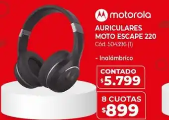 Naldo Lombardi Motorola Auriculares Moto Escape 220 8 Cuotas oferta