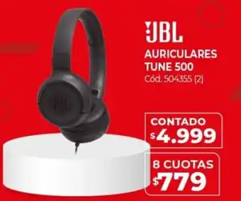 Naldo Lombardi JBL Auriculares Tune 500 8 Cuotas oferta