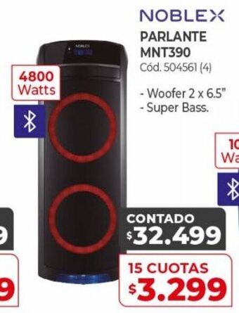 Naldo Lombardi Noblex Parlante MNT390 15 Cuotas oferta