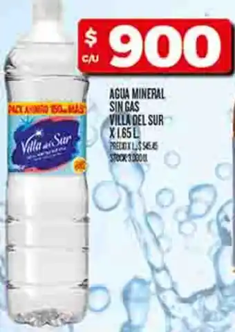 Supermercados DIA Agua mineral sin gas villa del sur oferta