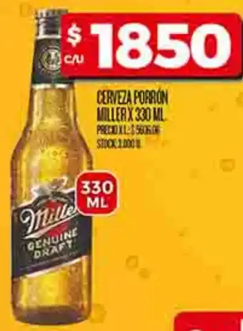 Supermercados DIA Miller cerveza porron oferta