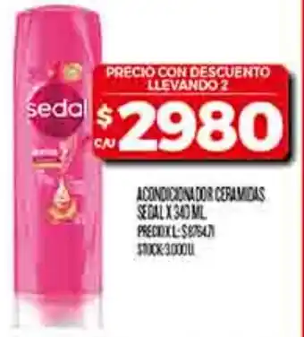 Supermercados DIA Sedal acondicionador ceramidas oferta