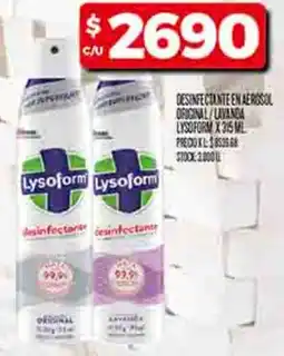 Supermercados DIA Lysoform desinfectante en aerosol original/lavanda oferta