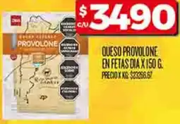 Supermercados DIA Queso provolone en fetas dia oferta