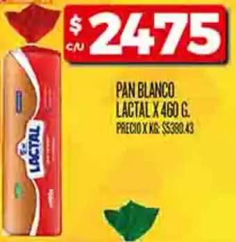 Supermercados DIA Lactal pan blanco oferta