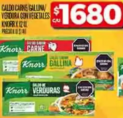 Supermercados DIA Knorr caldo carne gallina verdura con vegetales oferta