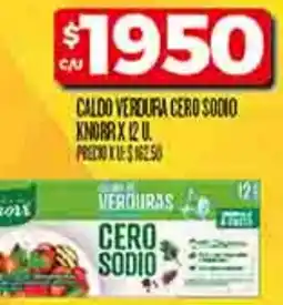 Supermercados DIA Knorr caldo verdura cero sodio oferta