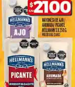 Supermercados DIA Hellmann's mayonesa de ajo ahumada picante oferta